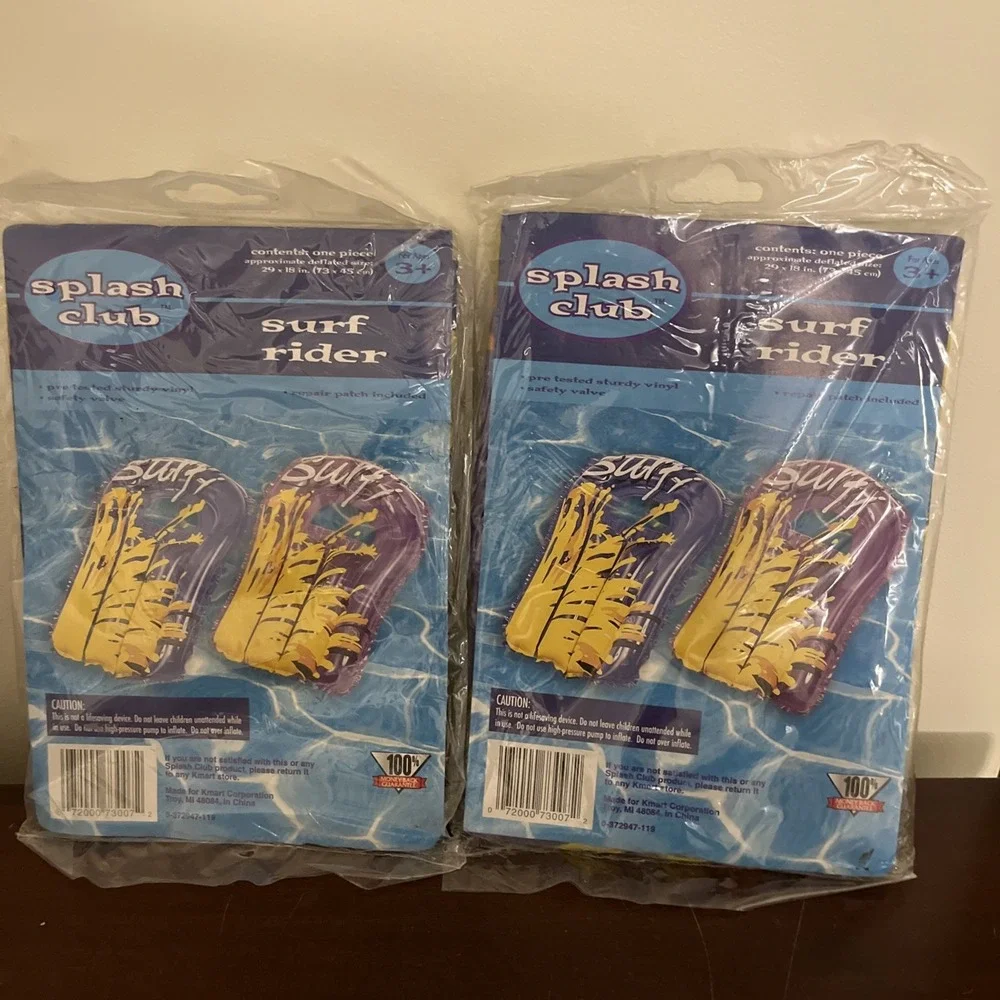 2X Splash Club Surf Rider Inflatable Float‎ Vintage 29